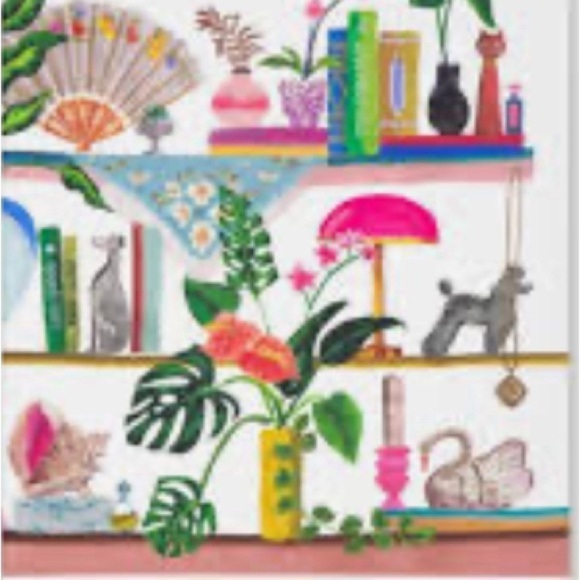 Kate spade New York Bookshelf colorful spiral Notebook animals plants - Picture 5 of 8